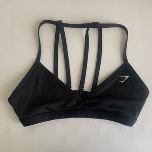 Gymshark Black Strappy Sports Bra